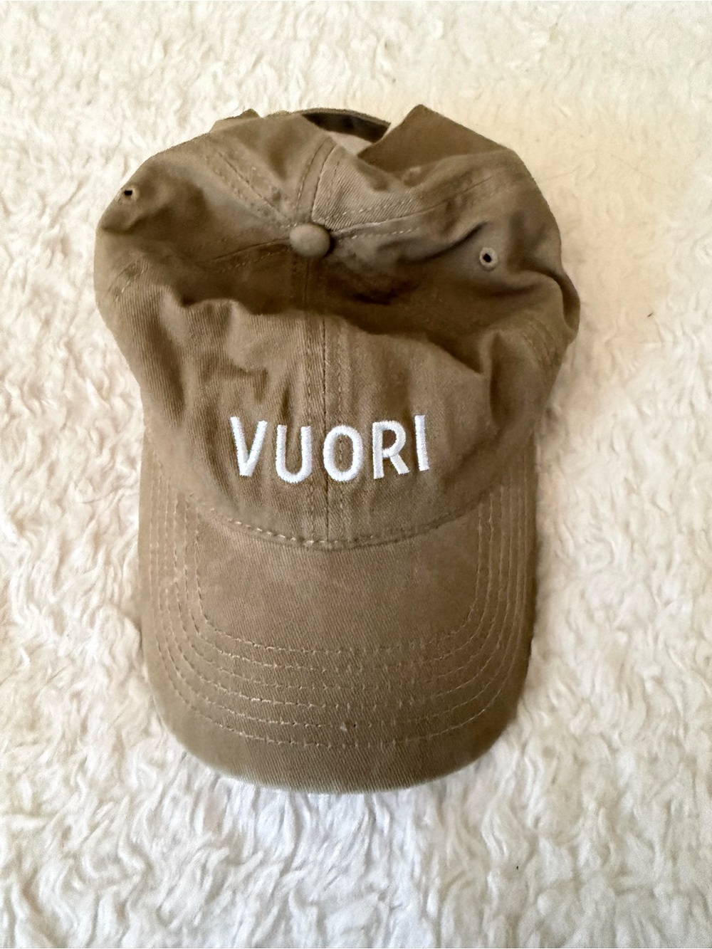 5 for $25! Vuori Kids Hat in Olive Brown with White Logo
